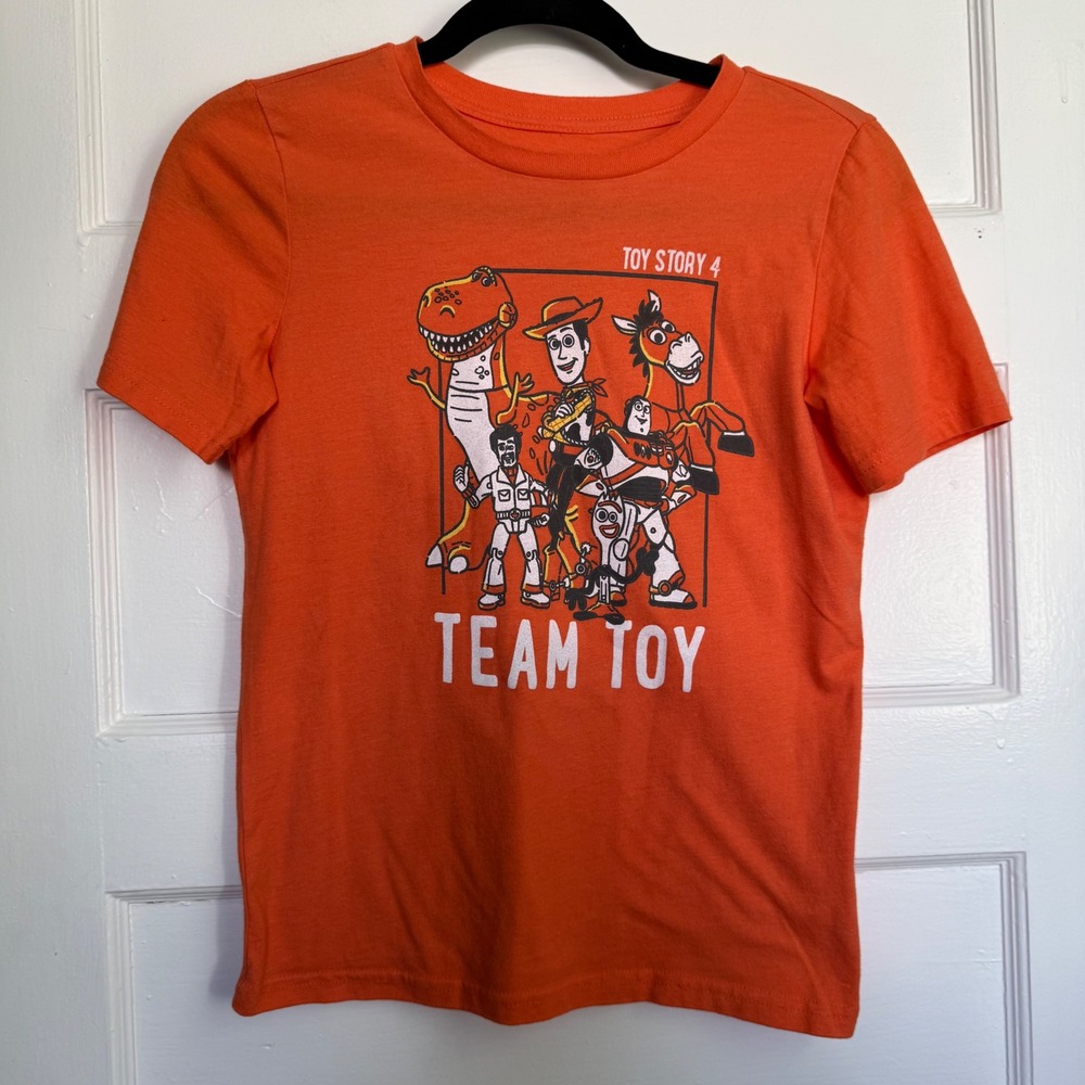 Disney Jumping Beans Kids Toy Story 4 Team Toy Graphic T-Shirt Orange Size 12